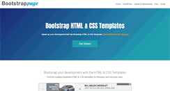 Desktop Screenshot of bootstrappage.com