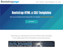 Tablet Screenshot of bootstrappage.com